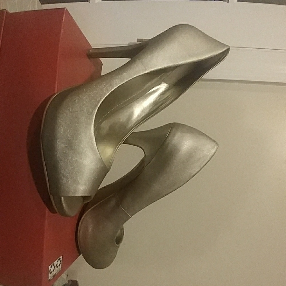 BCBG Peep Toe Stilettos